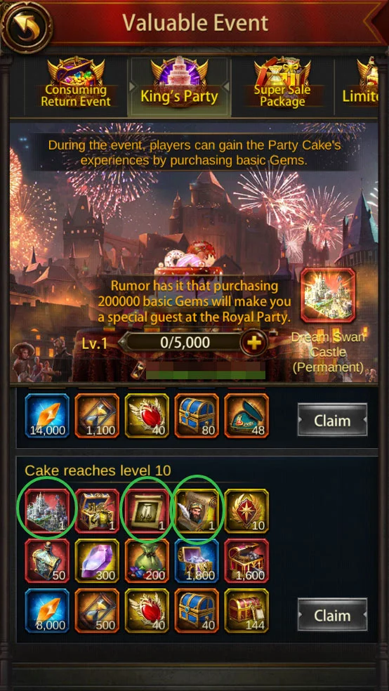 Evony 2025 Midsummer King's Party Event